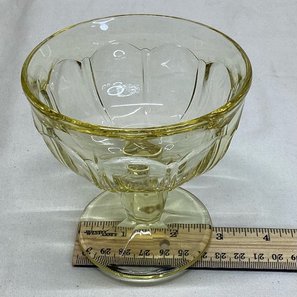 3 Vintage Noritake Provincial Gold Yellow Low Sherbets Glasses 3 7/8” - Picture 5 of 6